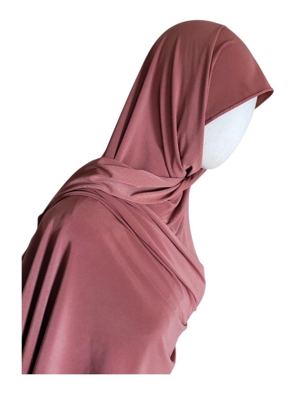 Premium Jersey Hijab Dusty Rose - Picture 2 of 2